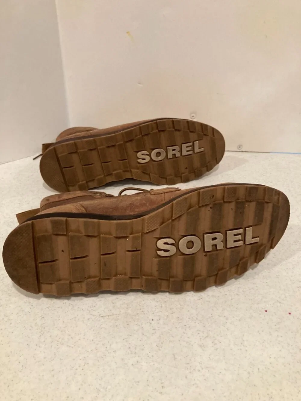 SOREL MENS LEATHER WATERPROOF LACED UP BOOTS SIZE 13 - Picture 5 of 7